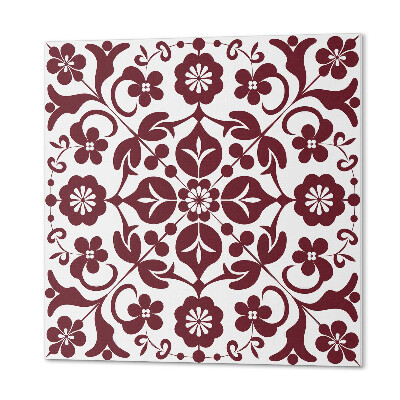 Panneau décoratif Ornements avec des fleurs dans une combinaison harmonieuse