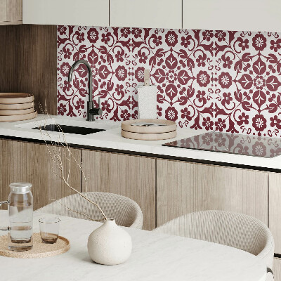 Panneau décoratif Ornements avec des fleurs dans une combinaison harmonieuse