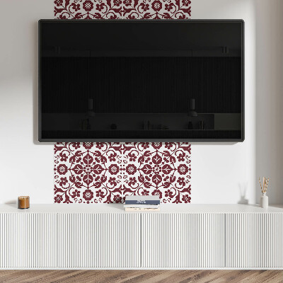 Panneau décoratif Ornements avec des fleurs dans une combinaison harmonieuse