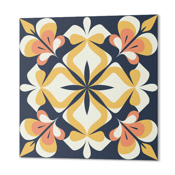 Panneau mural Fleurs dans un arrangement géométrique