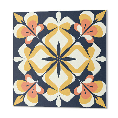 Panneau mural Fleurs dans un arrangement géométrique