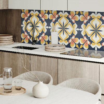 Panneau mural Fleurs dans un arrangement géométrique