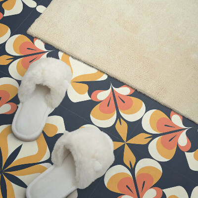 Panneau mural Fleurs dans un arrangement géométrique