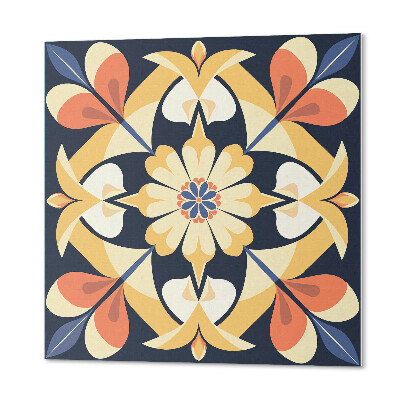 Panneau décoratif Motif mandala avec un motif floral