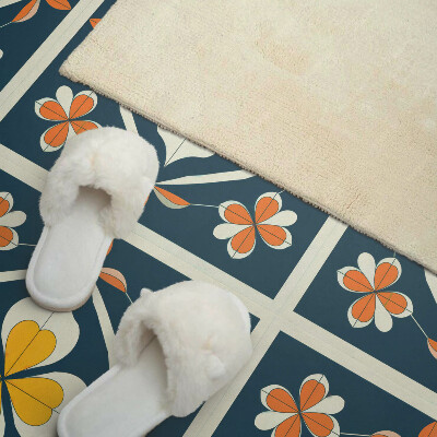 Revêtement mural pvc Harmonie de fleurs en version symétrique