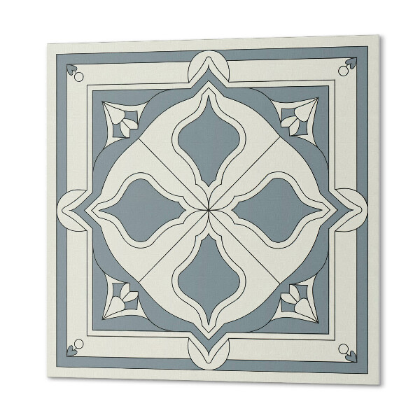 Panneau décoratif Motif floral sur carrelage