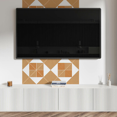 Revêtement mural pvc Motif géométrique de différentes couleurs