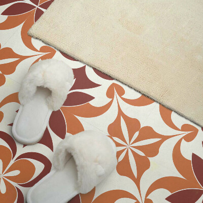 Revêtement mural pvc Motif floral avec feuilles et fleurs