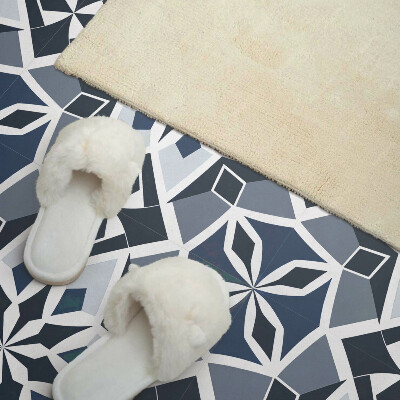 Panneau mural Motif floral moderne avec géométrie