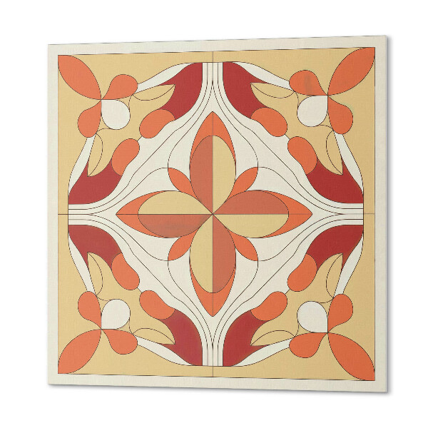 Panneau mural Motif floral artistique de style abstrait