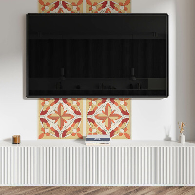 Panneau mural Motif floral artistique de style abstrait