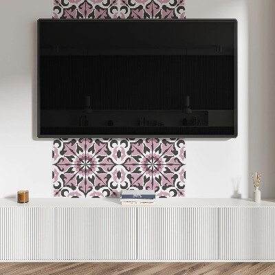 Revêtement mural pvc Harmonie de plantes dans un motif symétrique