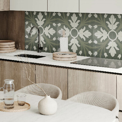 Panneau décoratif Design vert sur carrelage