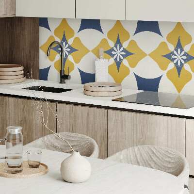 Revêtement mural pvc Harmonie de fleurs dans un style symétrique