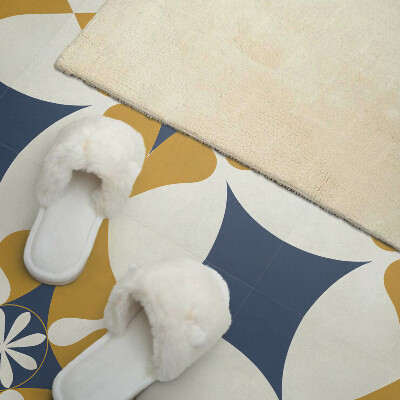 Revêtement mural pvc Harmonie de fleurs dans un style symétrique