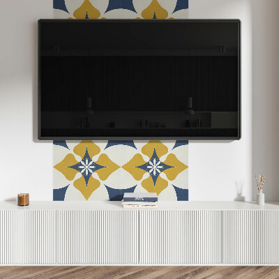 Revêtement mural pvc Harmonie de fleurs dans un style symétrique