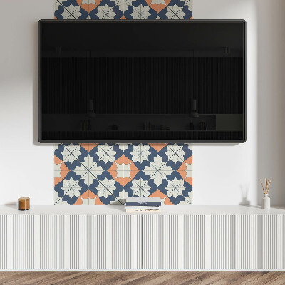 Panneau décoratif Fleurs dans un style géométrique moderne