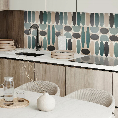 Revêtement mural pvc Motifs ovales élégants dans une version moderne