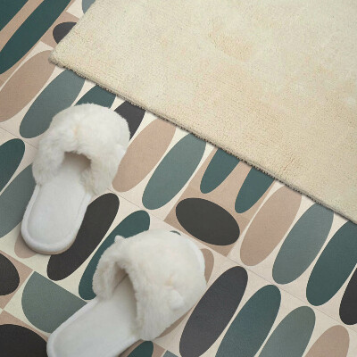 Revêtement mural pvc Motifs ovales élégants dans une version moderne