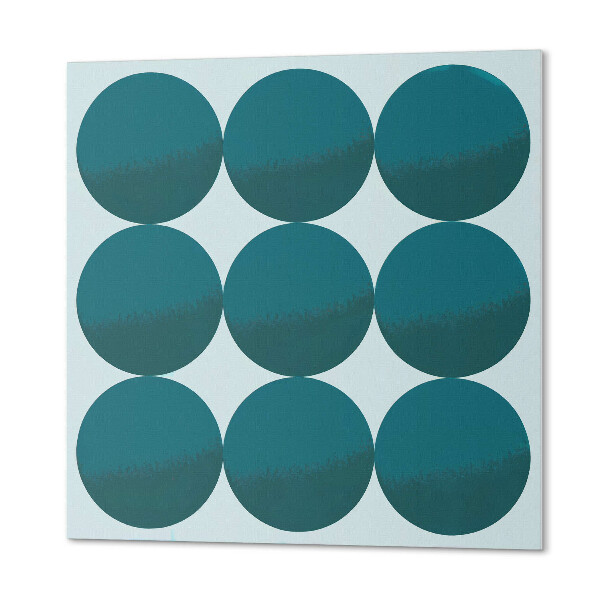 Panneau mural Harmonie des formes dans une grille de cercles