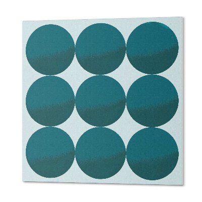Panneau mural Harmonie des formes dans une grille de cercles
