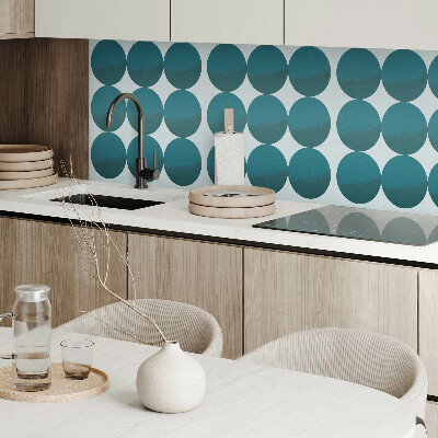 Panneau mural Harmonie des formes dans une grille de cercles