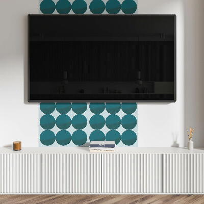 Panneau mural Harmonie des formes dans une grille de cercles