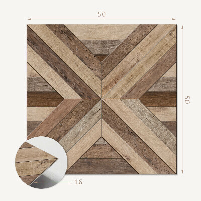 Panneau décoratif Panneaux stylisés à motif bois