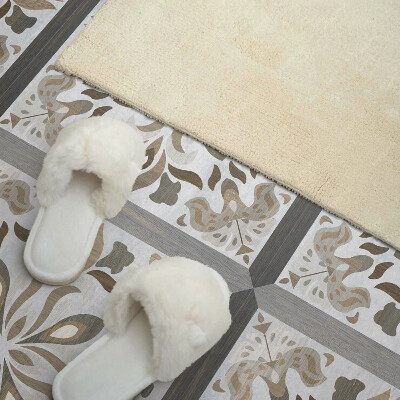 Revêtement mural pvc Fleurs en symétrie harmonieuse