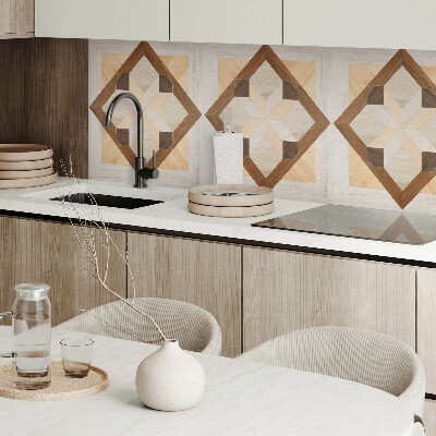 Panneau mural Motif carré avec des lignes géométriques