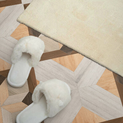 Panneau mural Motif carré avec des lignes géométriques