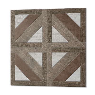Panneau mural Motifs bois et béton en harmonie