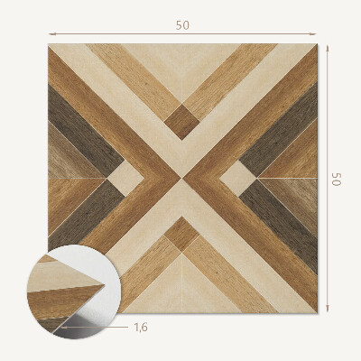 Revêtement mural pvc Motif à carreaux de style géométrique