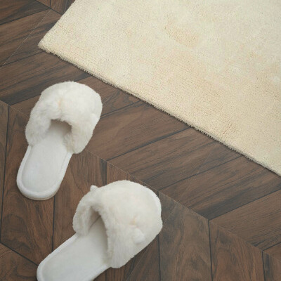 Panneau mural Motif à chevrons de planches de bois