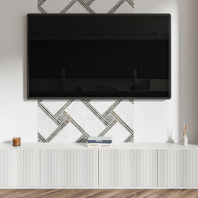 Revêtement mural pvc Géométrie dans les lignes dynamiques