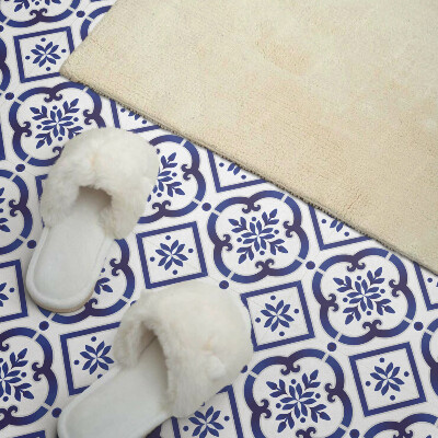 Revêtement mural pvc Motif de carreaux décoratifs avec ornements