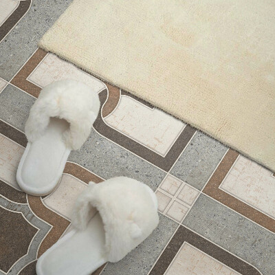 Revêtement mural pvc Motif de carreaux dans un design géométrique moderne