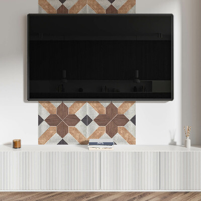 Panneau mural Des formes élégantes dans un motif géométrique