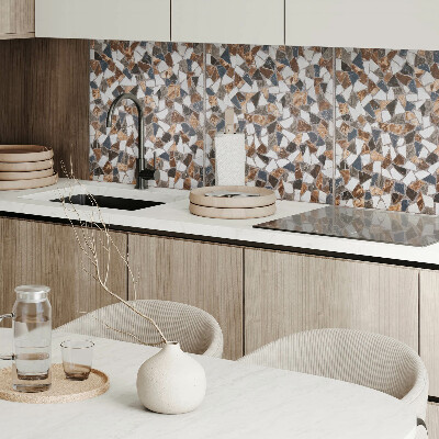 Panneau mural Différentes formes dans un motif en mosaïque