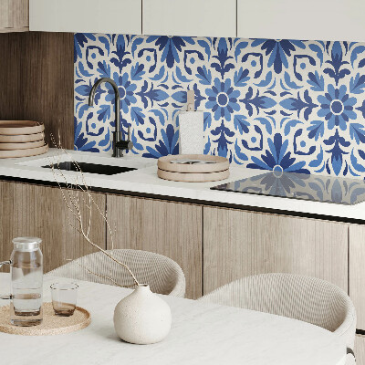 Revêtement mural pvc Fleurs et feuilles dans une combinaison harmonieuse