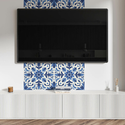 Revêtement mural pvc Fleurs et feuilles dans une combinaison harmonieuse