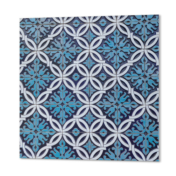 Panneau décoratif Motif floral dans un motif géométrique