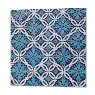 Panneau décoratif Motif floral dans un motif géométrique