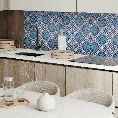 Panneau décoratif Motif floral dans un motif géométrique