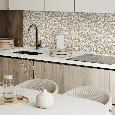 Revêtement mural pvc Ornements verts à motifs végétaux