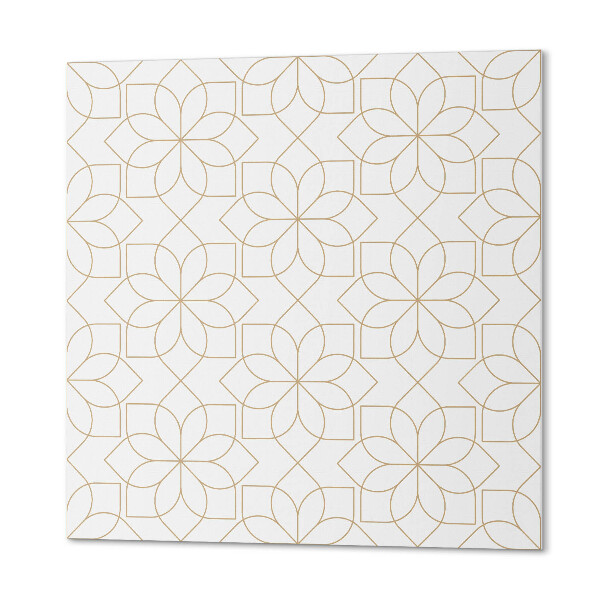 Panneau décoratif Un motif floral moderne aux formes géométriques