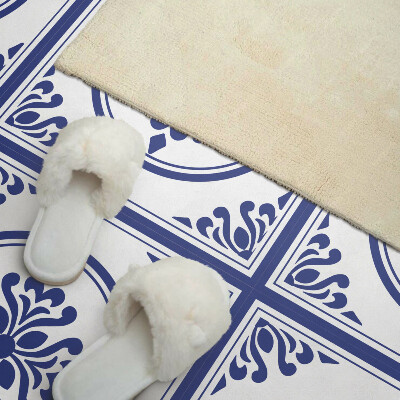 Revêtement mural pvc Cercles élégants avec détails floraux