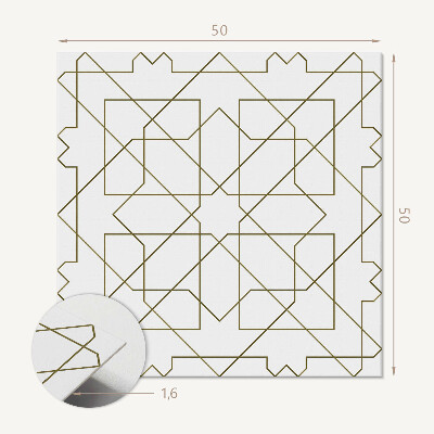Panneau mural Disposition de lignes géométriques élégantes