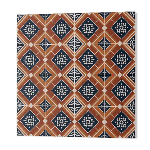 Panneau décoratif Motif géométrique en marron et blanc