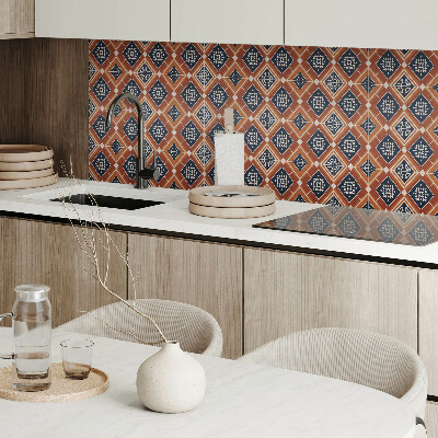 Panneau décoratif Motif géométrique en marron et blanc